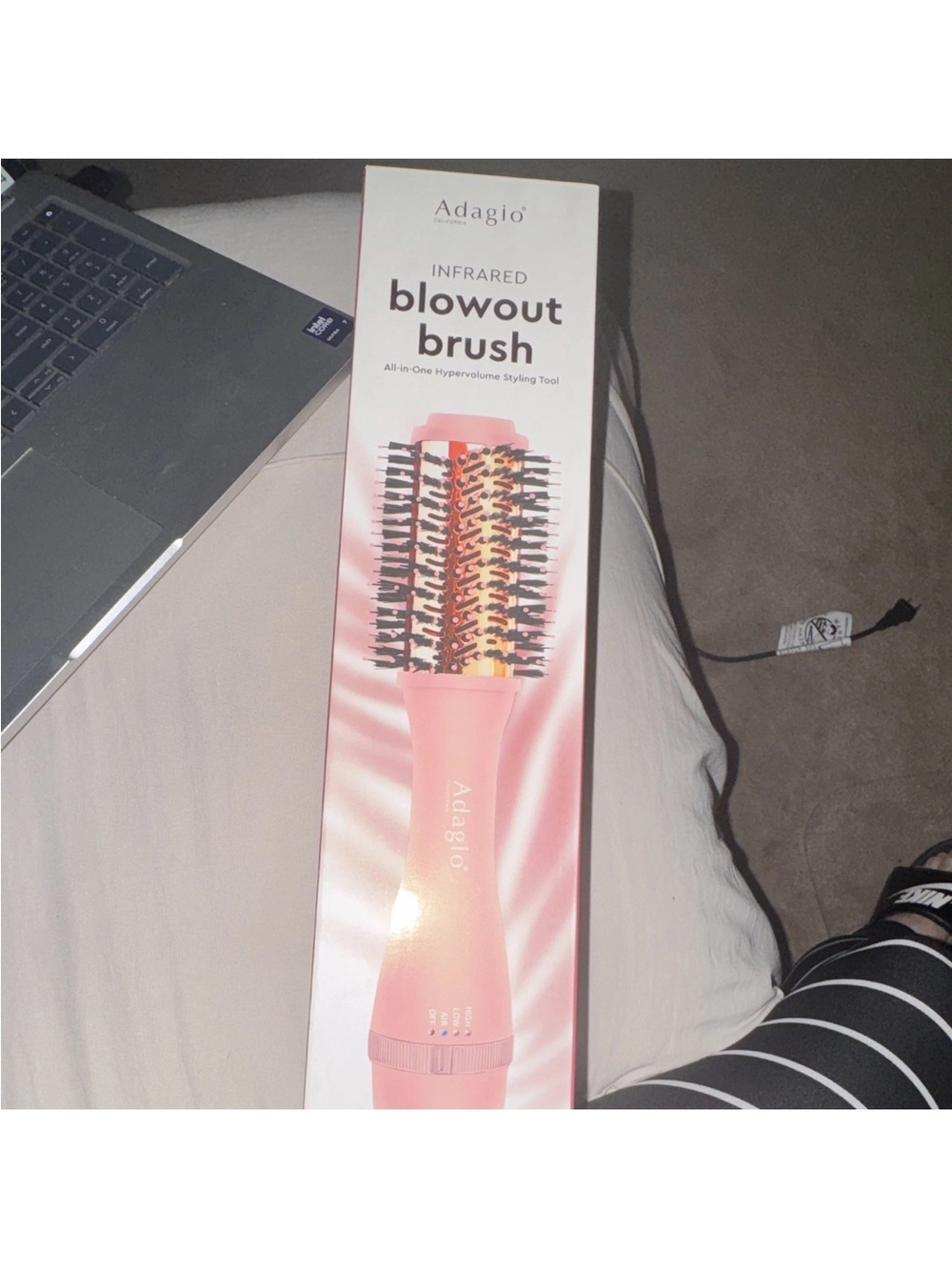 Adagio Pink Infrared Blowout Brush - Women Hair Tool